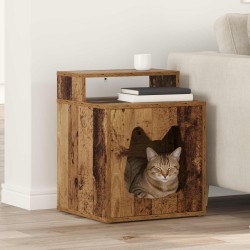 Maison pour chat Bois ancien 42,5 x 40 x 53,5 cm 538252538252