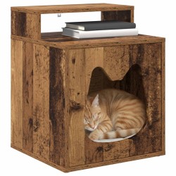 Maison pour chat Bois ancien 42,5 x 40 x 53,5 cm 538252538252