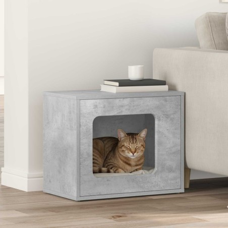 Maison pour chat Béton 51 x 30 x 42,5 cm Bois d'ingénierie 538253538253