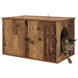 Maison pour chat Bois ancien 85 x 55 x 50 cm Bois d'ingénierie 538254538254