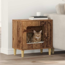 Maison pour chat Bois ancien 51 x 30 x 52 cm Bois d'ingénierie 538255538255