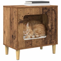 Maison pour chat Bois ancien 51 x 30 x 52 cm Bois d'ingénierie 538255538255