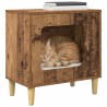 Maison pour chat Bois ancien 51 x 30 x 52 cm Bois d'ingénierie 538255538255