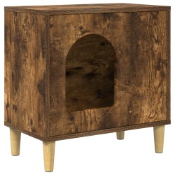 Maison pour chat Chêne fumé 51 x 30 x 52 cm Bois d'ingénierie 538256538256
