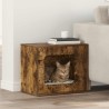 Maison pour chat Chêne fumé 51 x 30 x 42,5 cm Bois d'ingénierie 538258538258