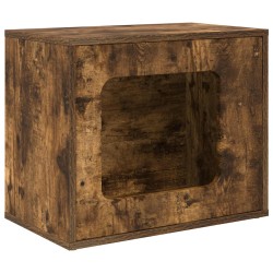Maison pour chat Chêne fumé 51 x 30 x 42,5 cm Bois d'ingénierie 538258538258