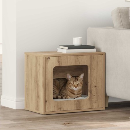 Maison pour chat Chêne artisan 51 x 30 x 42,5 cm 538259538259