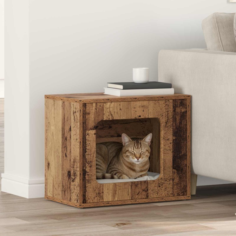 Maison pour chat Bois ancien 51 x 30 x 42,5 cm 538260538260