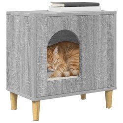 Maison pour chat Gris Sonoma 51 x 30 x 52 cm Bois d'ingénierie 538263538263