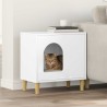 Maison pour chat Blanc Brillant 51 x 30 x 52 cm 538266538266