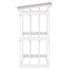 Support pour bois de chauffage Blanc 108x64,5x109cm Bois de pin 538269538269