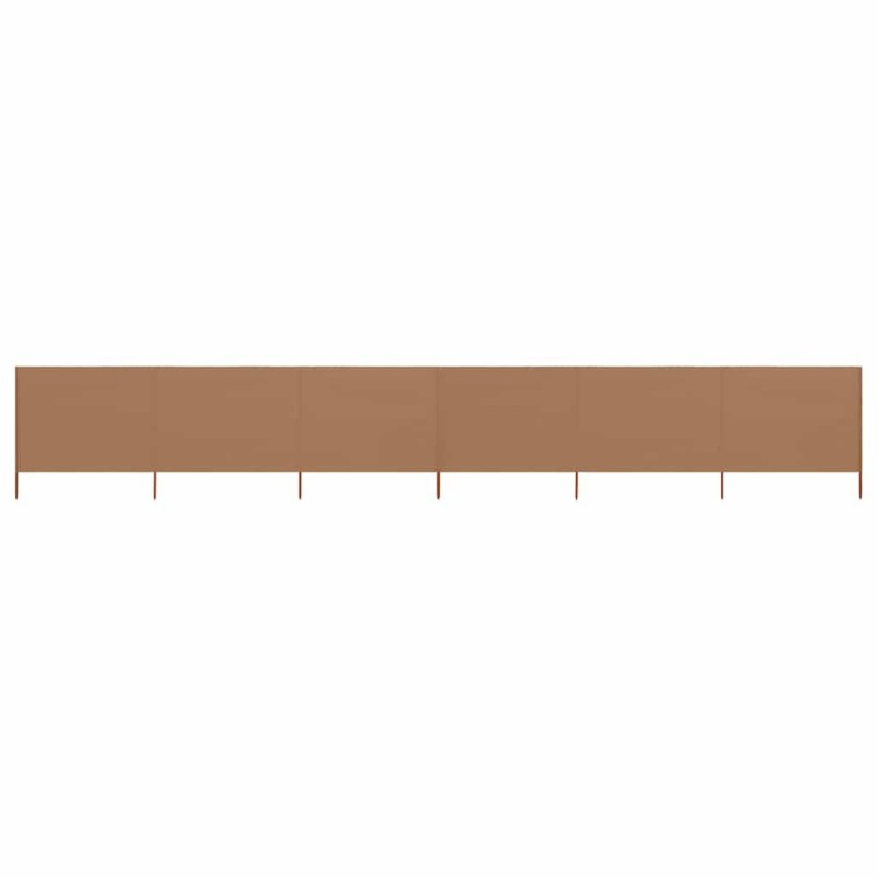 Paravent 6 panneaux Tissu 800 x 120 cm Taupe 538275538275