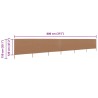 Paravent 6 panneaux Tissu 800 x 120 cm Taupe 538275538275