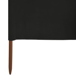 Paravent 3 panneaux Tissu 400 x 160 cm Noir 538280538280
