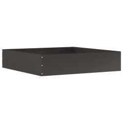 Bordure de Pelouse 6 pcs Noir 60 x 60 x 13 cm Acier 538281538281