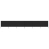 Paravent 6 panneaux Tissu 800 x 120 cm Noir 538286538286