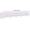 Paravent 5 panneaux Tissu 600 x 80 cm Blanc sable 538288538288