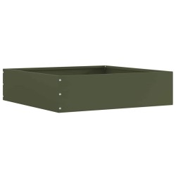 Bordure de Pelouse 6 pcs Vert olive 50 x 50 x 13 cm Acier 538289538289