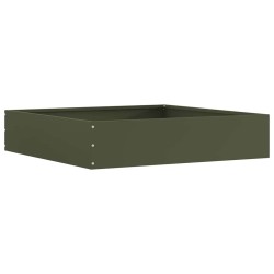 Bordure de Pelouse 6 pcs Vert olive 60 x 60 x 13 cm Acier 538293538293