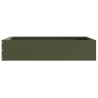 Bordure de Pelouse 6 pcs Vert olive 60 x 60 x 13 cm Acier 538293538293