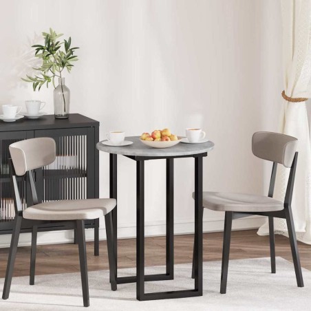 Plateau de table Gris béton Ø 60 x 1,5 cm Bois d'ingénierie 538299538299