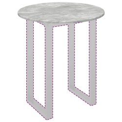 Plateau de table Gris béton Ø 60 x 1,5 cm Bois d'ingénierie 538299538299