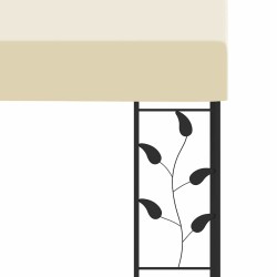 Belvédère à montage mural 6x3x2,5 m Crème 538300538300