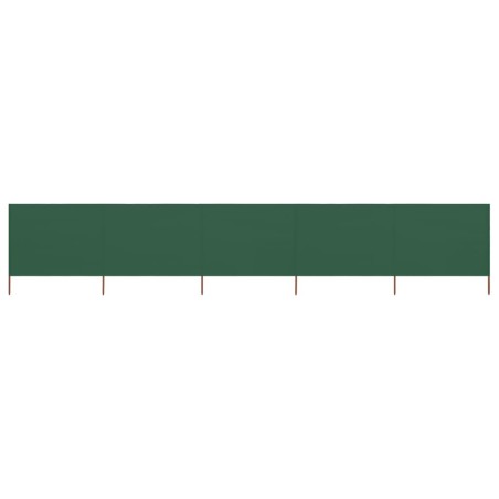 Paravent 5 panneaux Tissu 600 x 160 cm Vert 538307538307