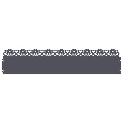 Bordures de pelouse 30 pcs Anthracite 103 x 0,05 x 22 cm Acier 538312538312