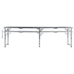 Table de bière-pong pliable 240 cm Noir 538313538313
