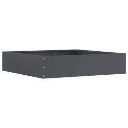 Bordure de Pelouse 6 pcs Anthracite 60 x 60 x 13 cm Acier 538316538316