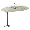 Parasol suspendu avec poteau en aluminium Blanc 3 m 538318538318