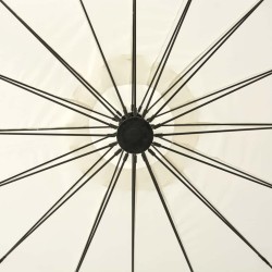 Parasol suspendu avec poteau en aluminium Blanc 3 m 538318538318