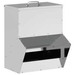 Mangeoire pour poules Argent 20 x 25 x 35 cm Acier galvanisé 538320538320