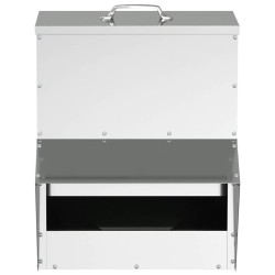 Mangeoire pour poules Argent 20 x 25 x 35 cm Acier galvanisé 538320538320