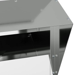 Mangeoire pour poules Argent 20 x 25 x 35 cm Acier galvanisé 538320538320