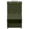 Mangeoire pour poules Vert olive 20 x 25 x 35 cm 538322538322