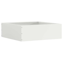 Bordure de Pelouse 6 pcs Blanc 40 x 40 x 13 cm Acier 538324538324
