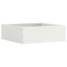 Bordure de Pelouse 6 pcs Blanc 40 x 40 x 13 cm Acier 538324538324