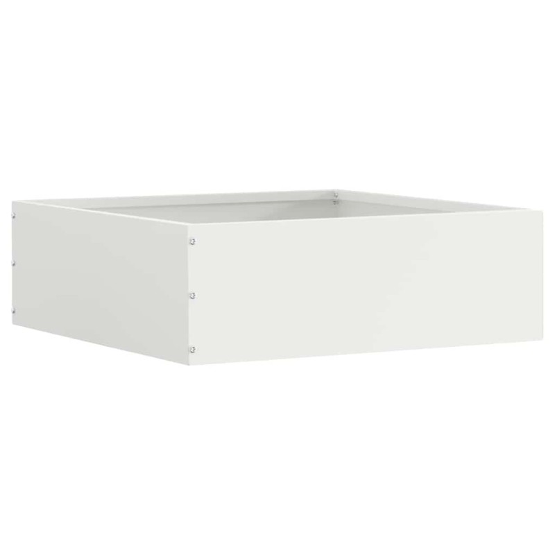 Bordure de Pelouse Blanc 40 x 40 x 13 cm Acier 538325538325