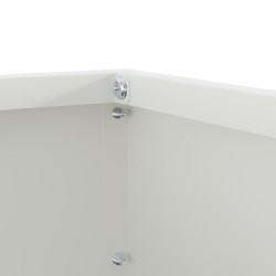 Bordure de Pelouse Blanc 40 x 40 x 13 cm Acier 538325538325
