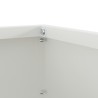 Bordure de Pelouse Blanc 40 x 40 x 13 cm Acier 538325538325