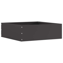 Bordure de Pelouse 6 pcs Noir 40 x 40 x 13 cm Acier 538326538326