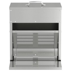 Nourrisseur à pédale pour poules Argent 33 x 42 x 40 cm 538329538329