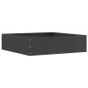 Bordure de Pelouse 6 pcs Noir 50 x 50 x 13 cm Acier 538330538330