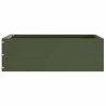 Bordure de Pelouse 6 pcs Vert olive 40 x 40 x 13 cm Acier 538331538331