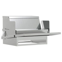 Nourrisseur à pédale pour poules Argent 50 x 40 x 29 cm 538340538340