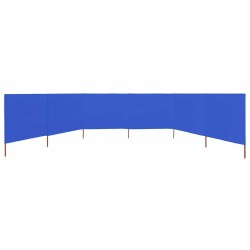 Paravent 6 panneaux Tissu 800 x 160 cm Bleu azuré 538341538341