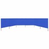 Paravent 6 panneaux Tissu 800 x 160 cm Bleu azuré 538341538341