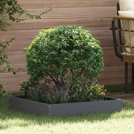 Bordure de Pelouse Anthracite 60 x 60 x 13 cm Acier 538342538342